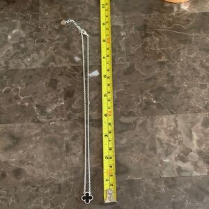 Elegant Silver Clover Pendant Necklace